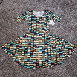 Never worn LuLaRoe M Cassette Tape Nicole Dress